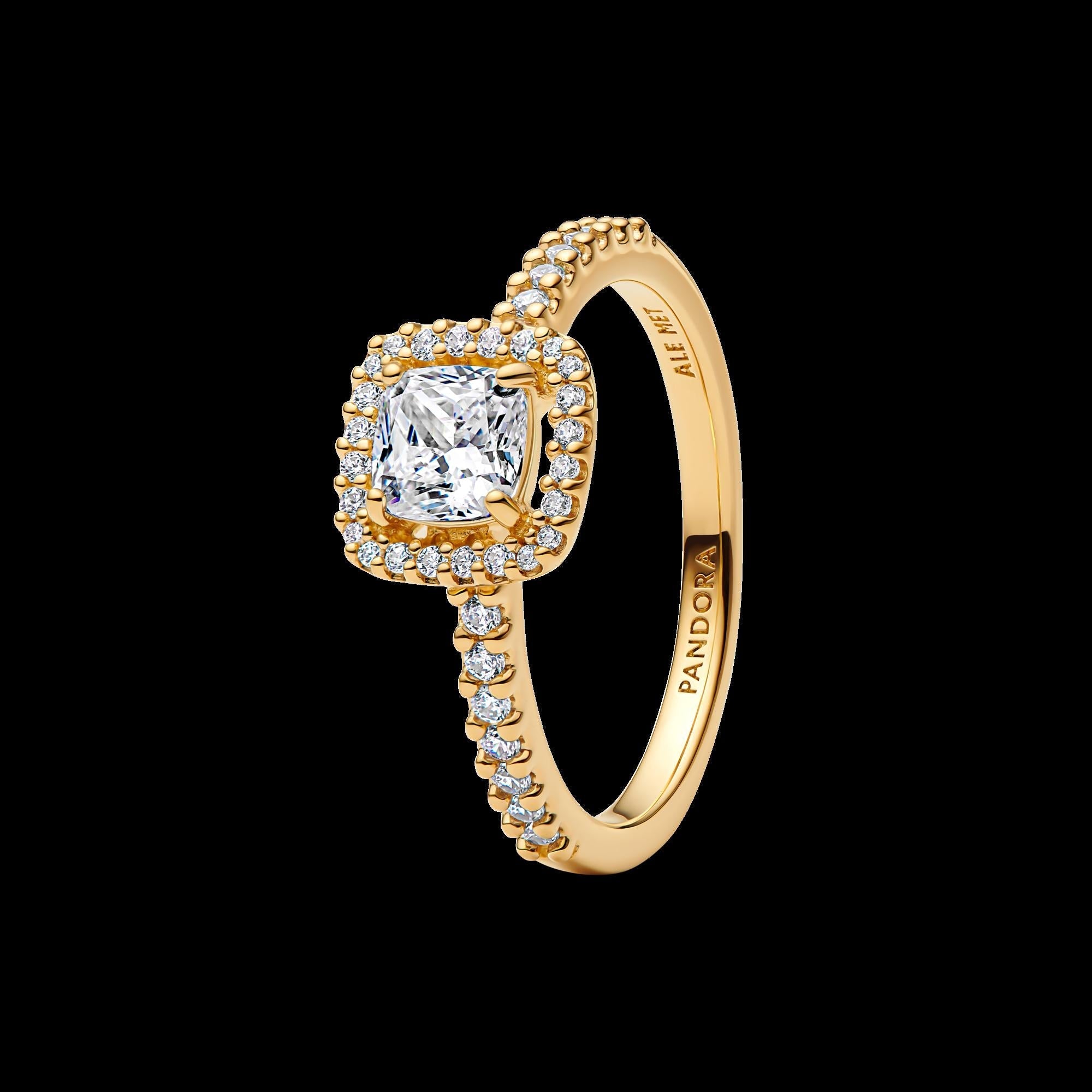 Oval Sparkling Halo Ring - Original Listing