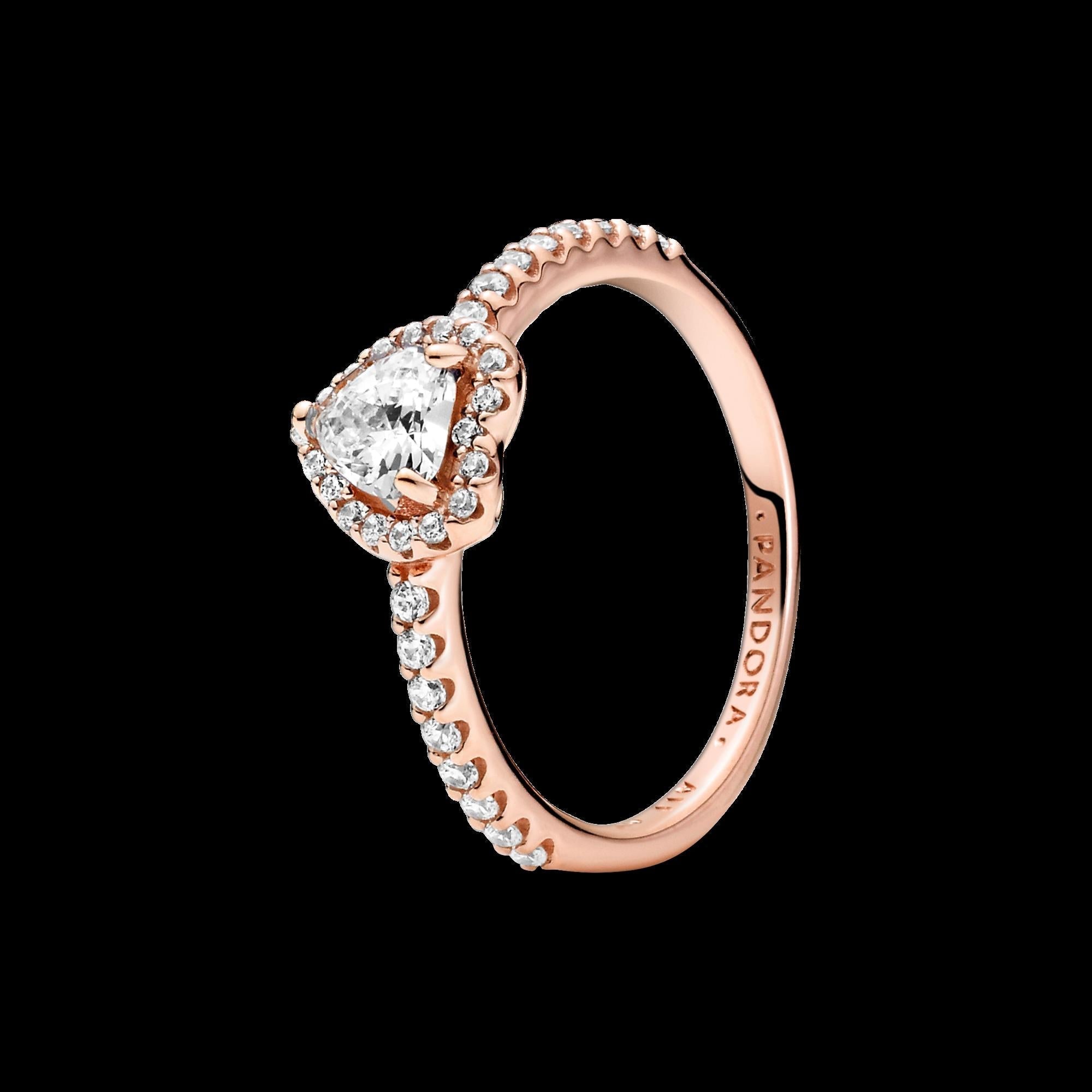 Sparkling Elevated Heart Ring - Original Listing