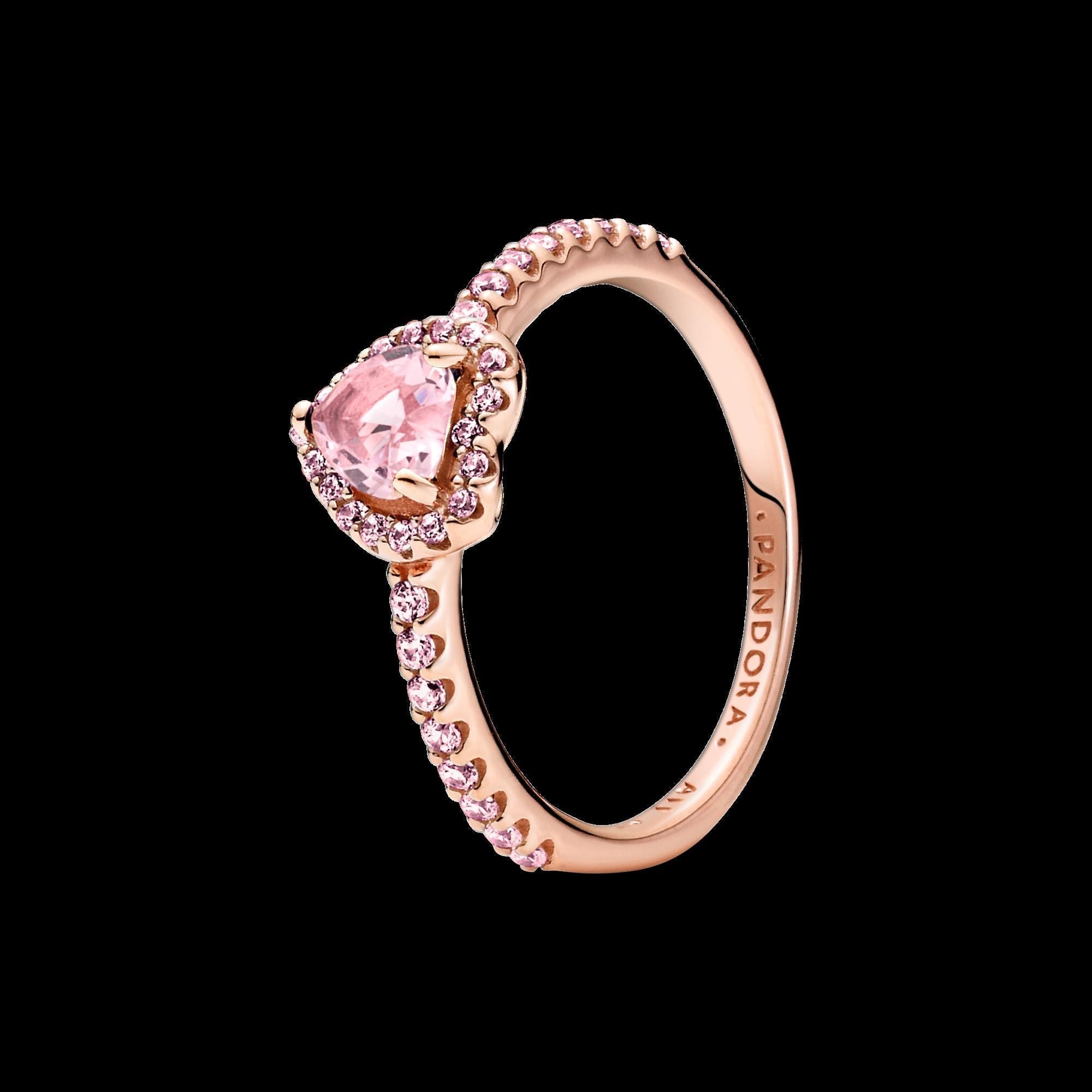 Sparkling Elevated Heart Ring - Original Listing
