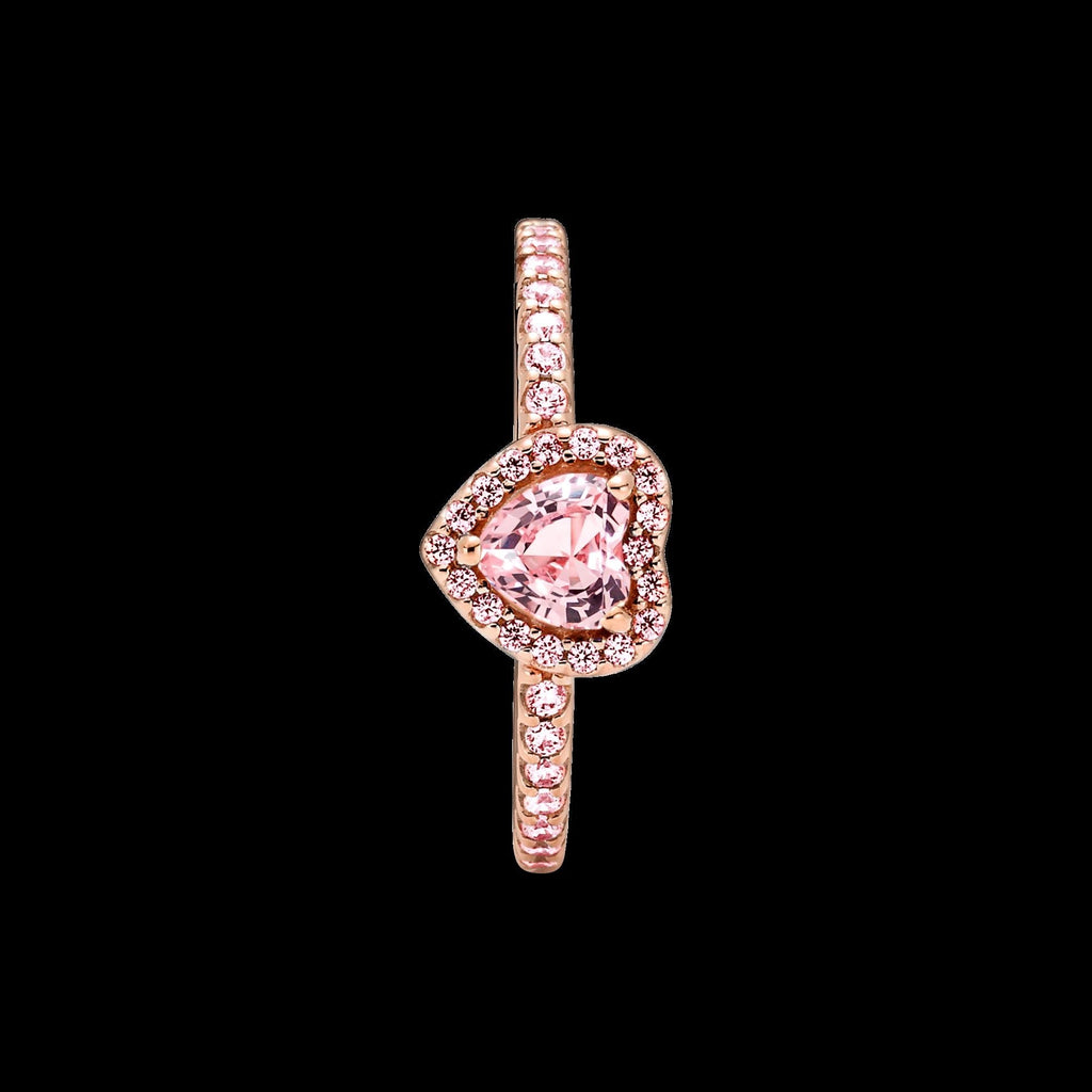 Sparkling Elevated Heart Ring - Original Listing