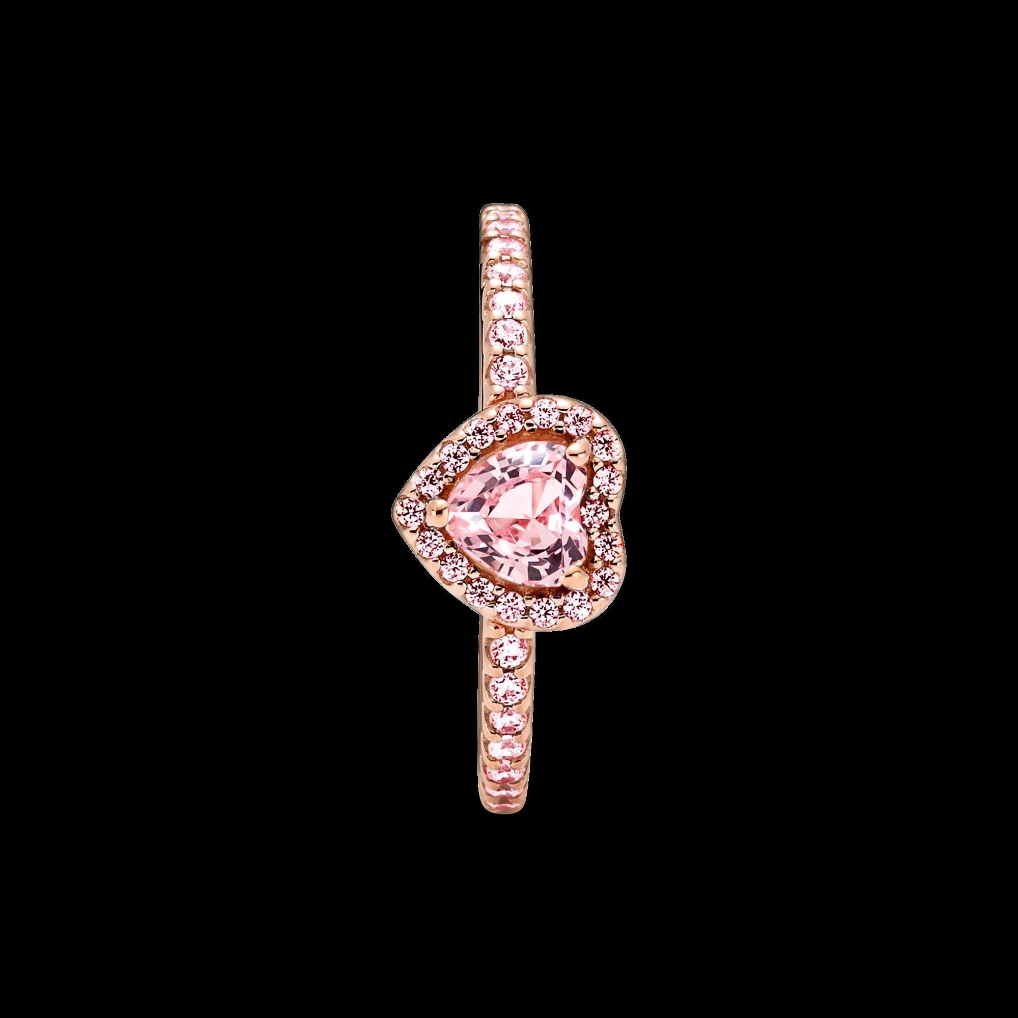 Sparkling Elevated Heart Ring - Original Listing