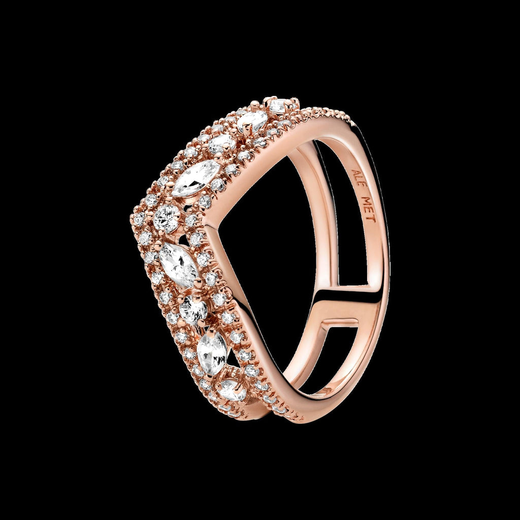 Sparkling Elevated Heart Ring - Original Listing
