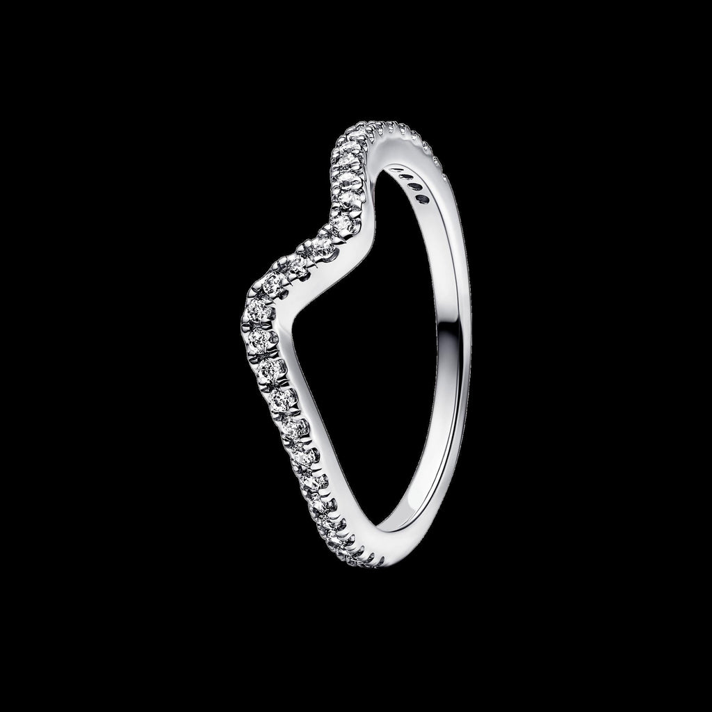 Sparkling Wishbone Heart Ring - Original Listing