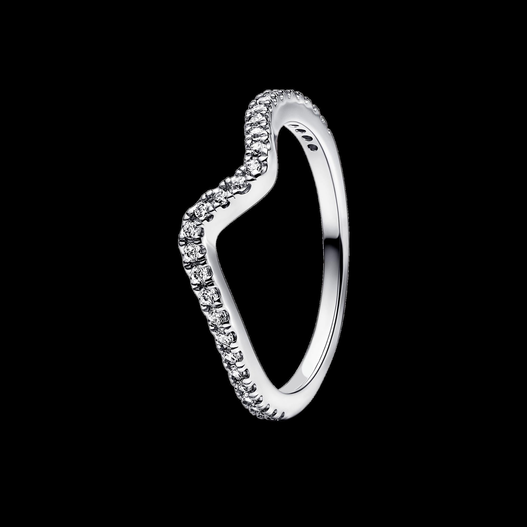 Sparkling Wishbone Heart Ring - Original Listing