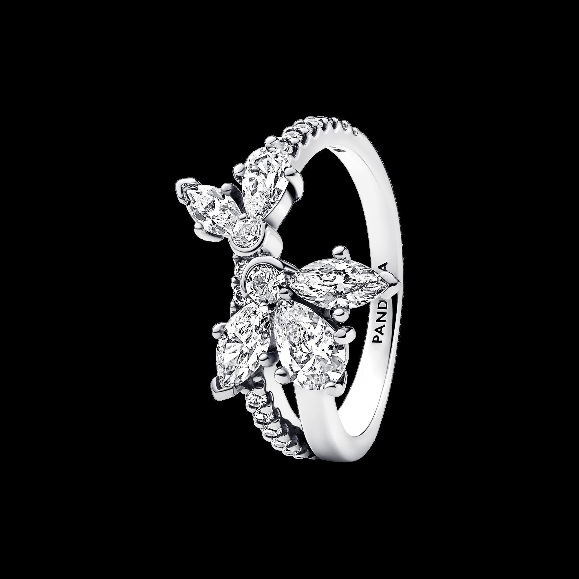 Sparkling Halo Hearts Ring - Original Listing