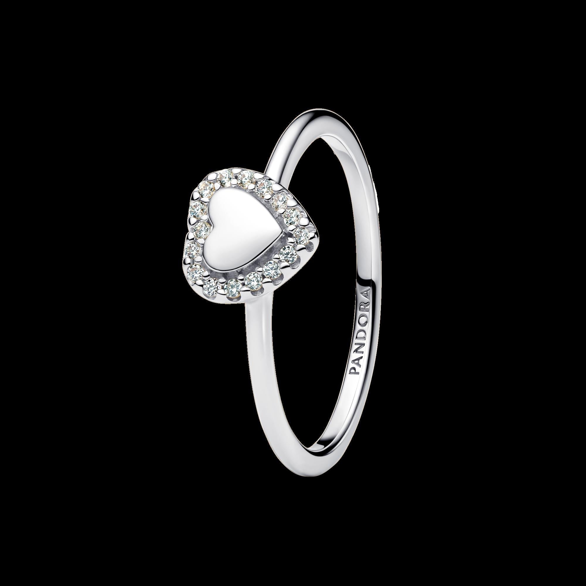 Sparkling Wishbone Heart Ring - Original Listing