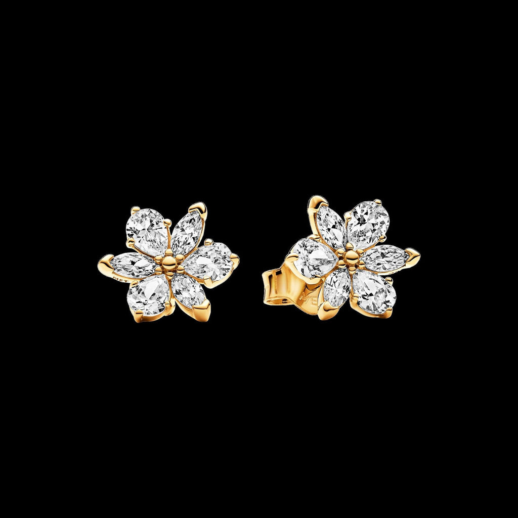 Round Pavé Halo Stud Earrings - Original Listing