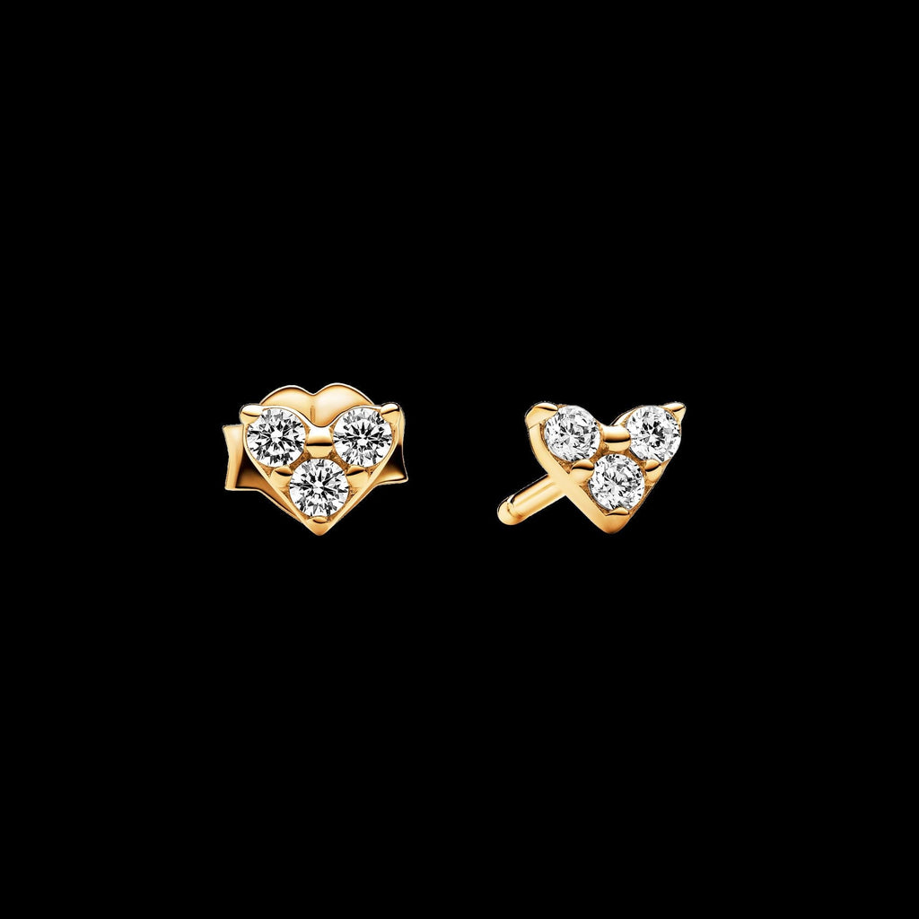 Round Pavé Halo Stud Earrings - Original Listing