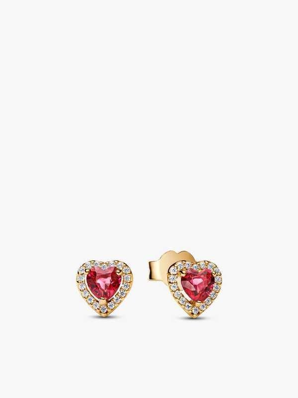 Round Pavé Halo Stud Earrings - Original Listing