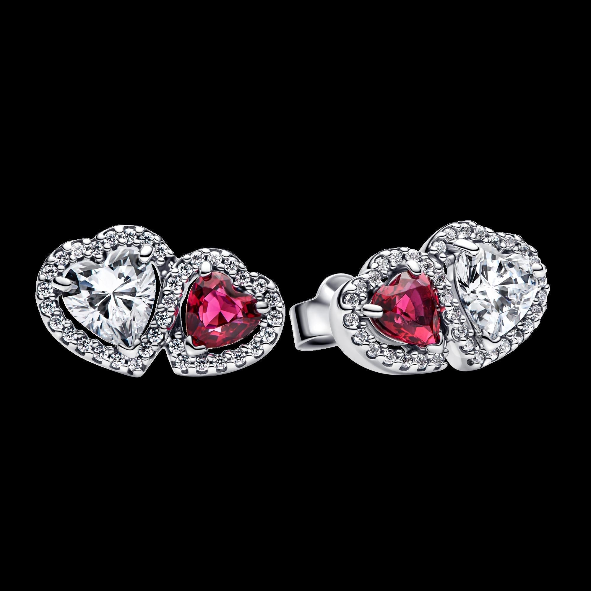 Elevated Heart Stud Earrings - Original Listing