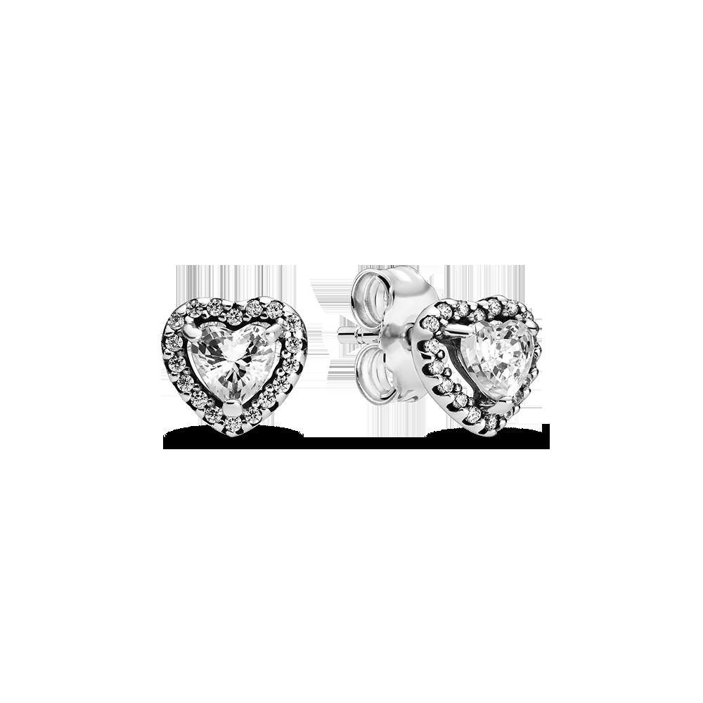 Elevated Heart Stud Earrings - Original Listing