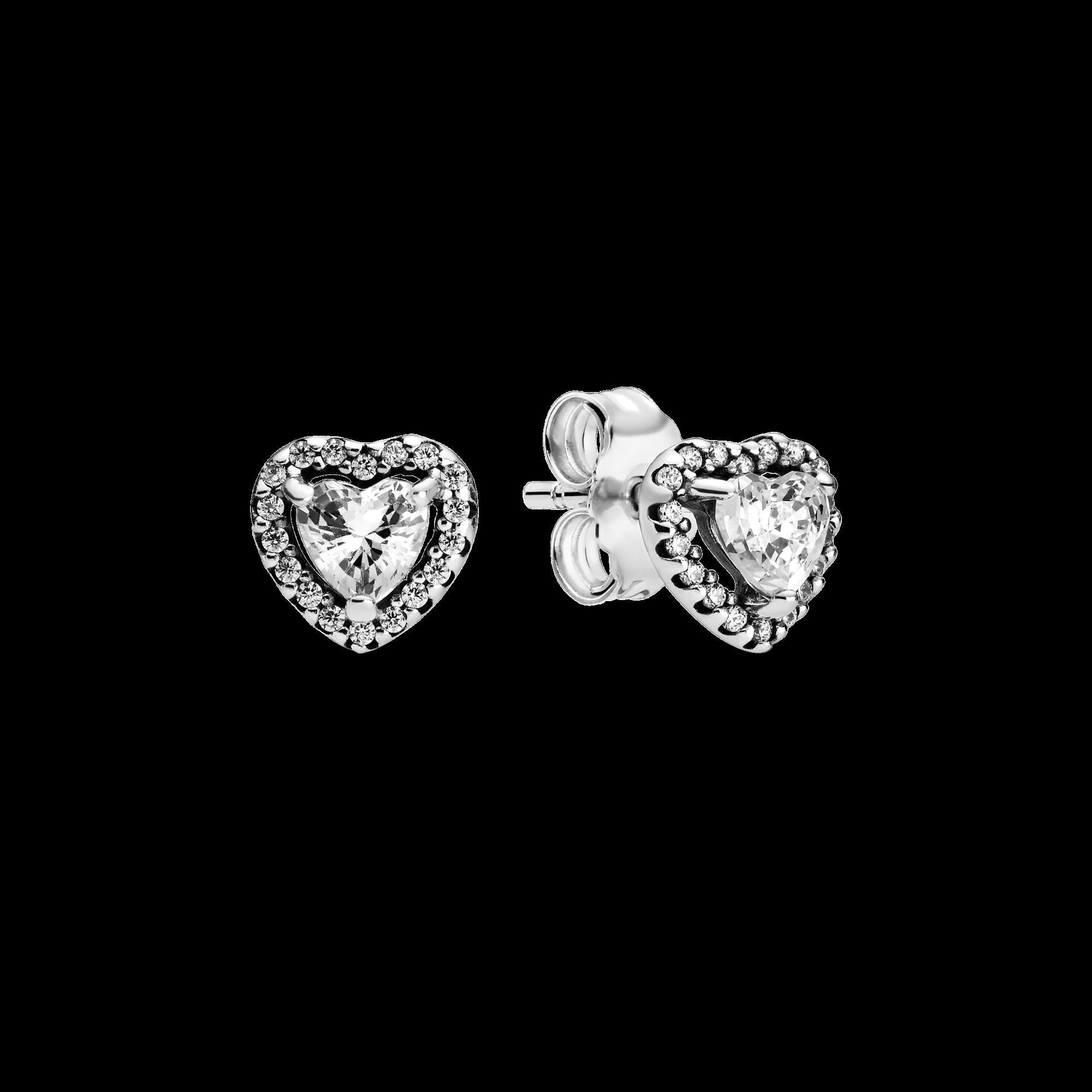 Elevated Heart Stud Earrings - Original Listing