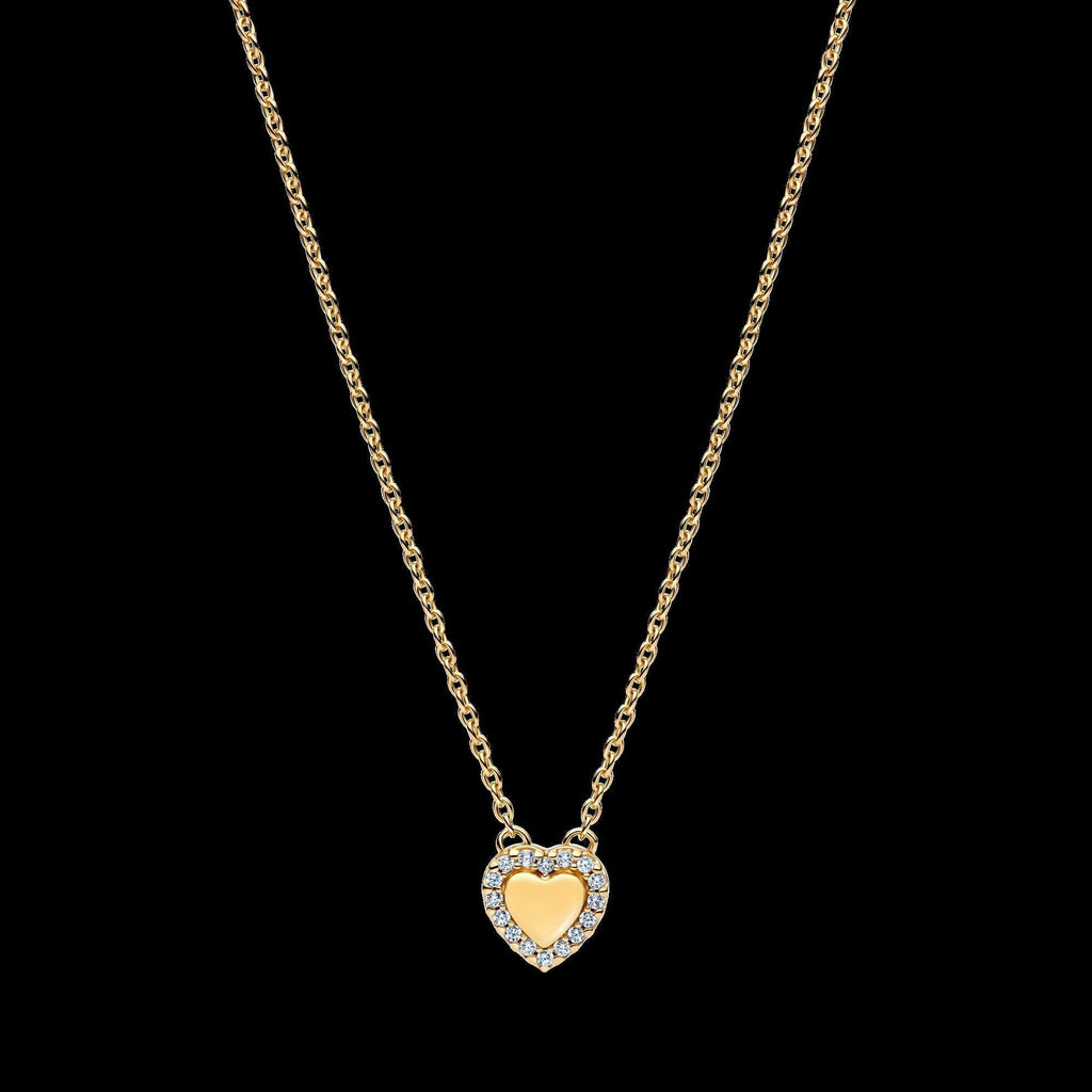 Engravable Heart Halo Ring - Original Listing