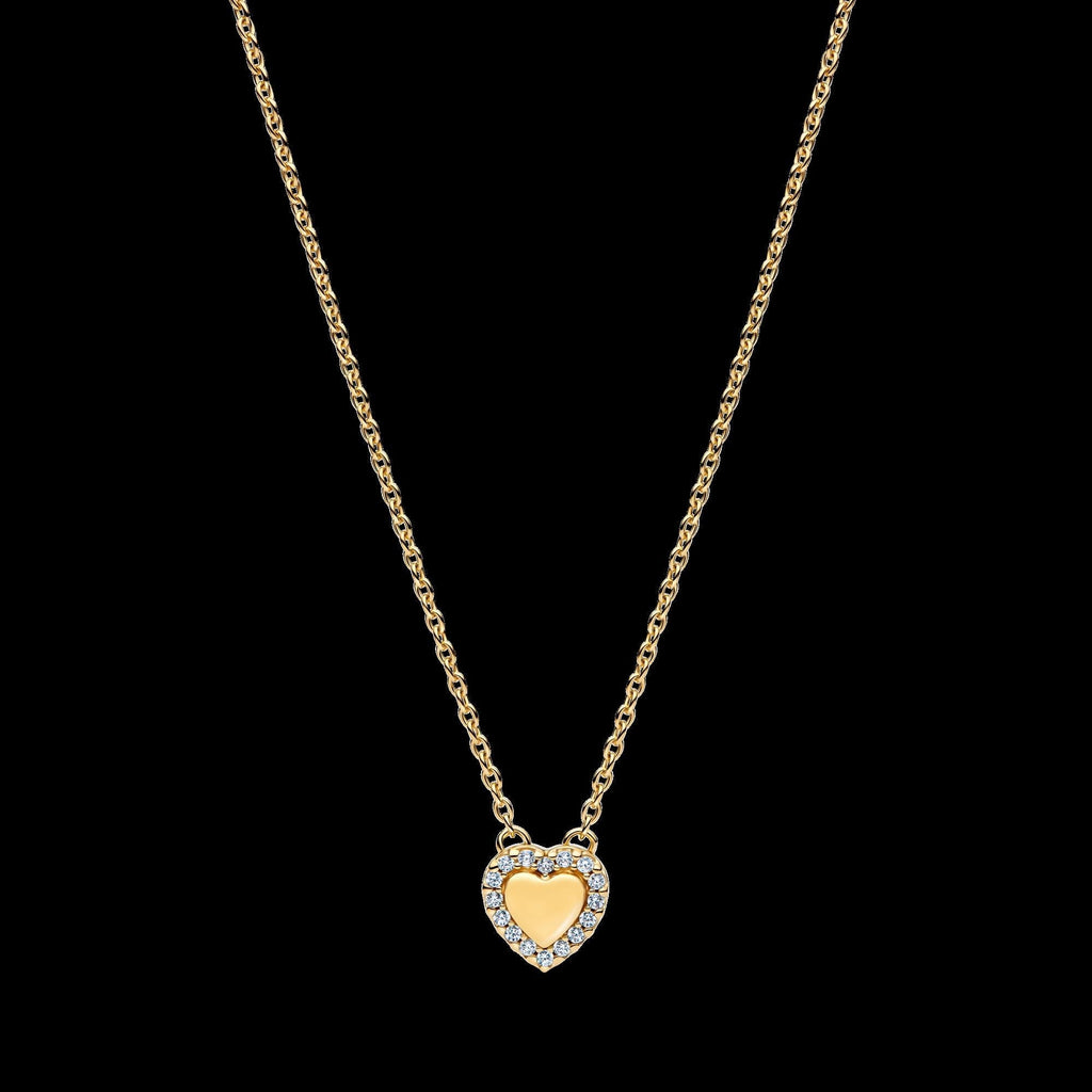 Engravable Heart Halo Ring - Original Listing