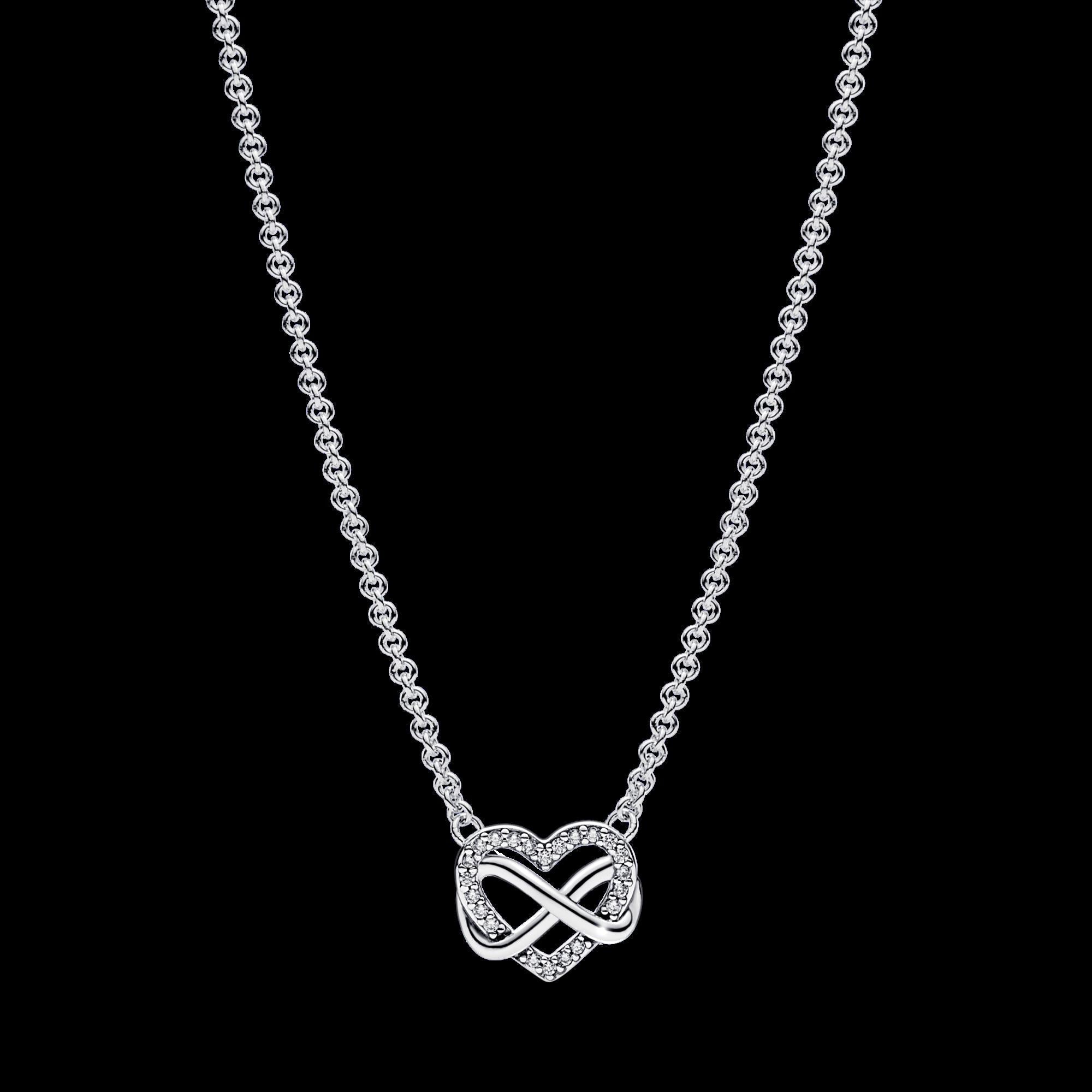 Sparkling Infinity Heart Collier Necklace - Original Listing