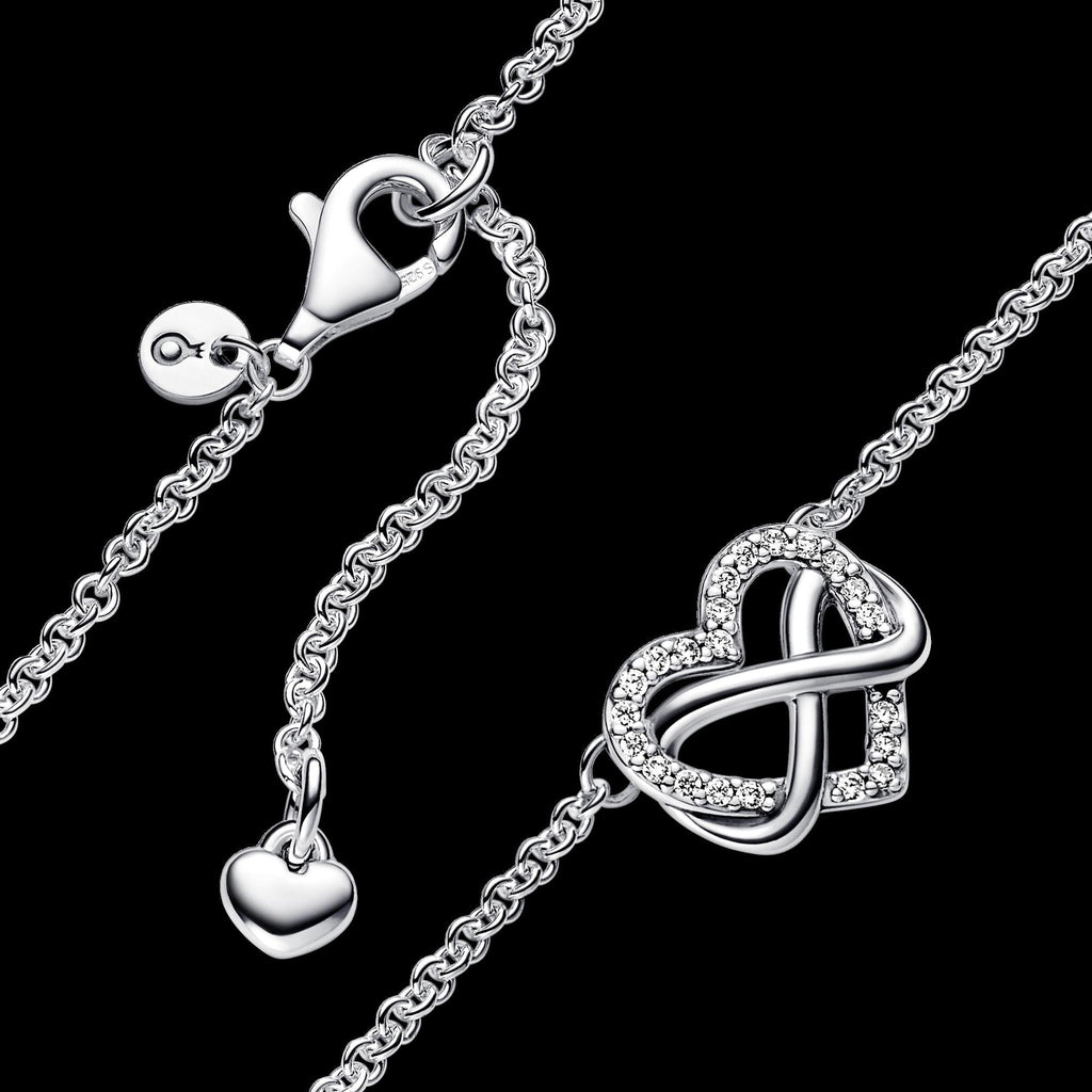 Sparkling Infinity Heart Collier Necklace - Original Listing