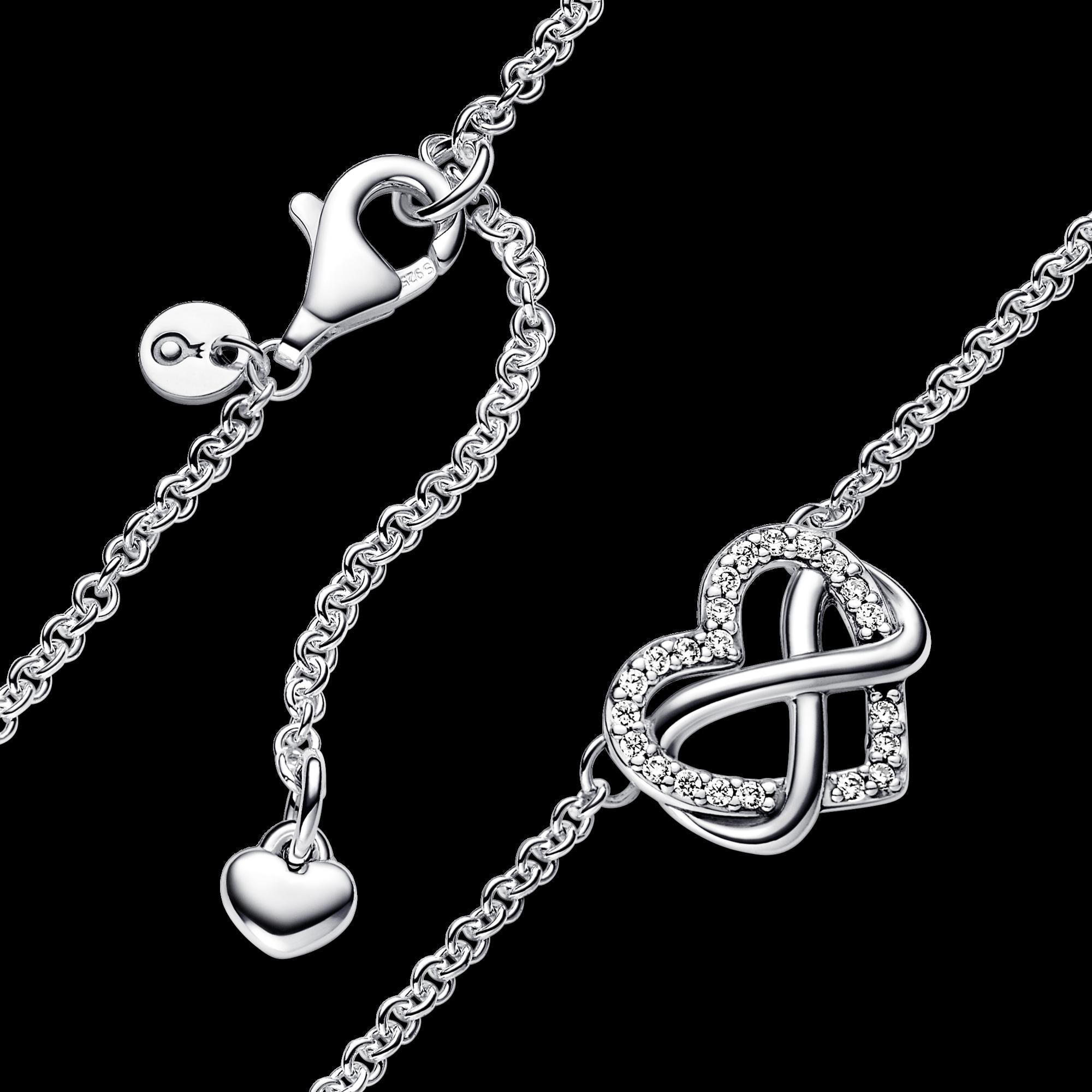 Sparkling Infinity Heart Collier Necklace - Original Listing