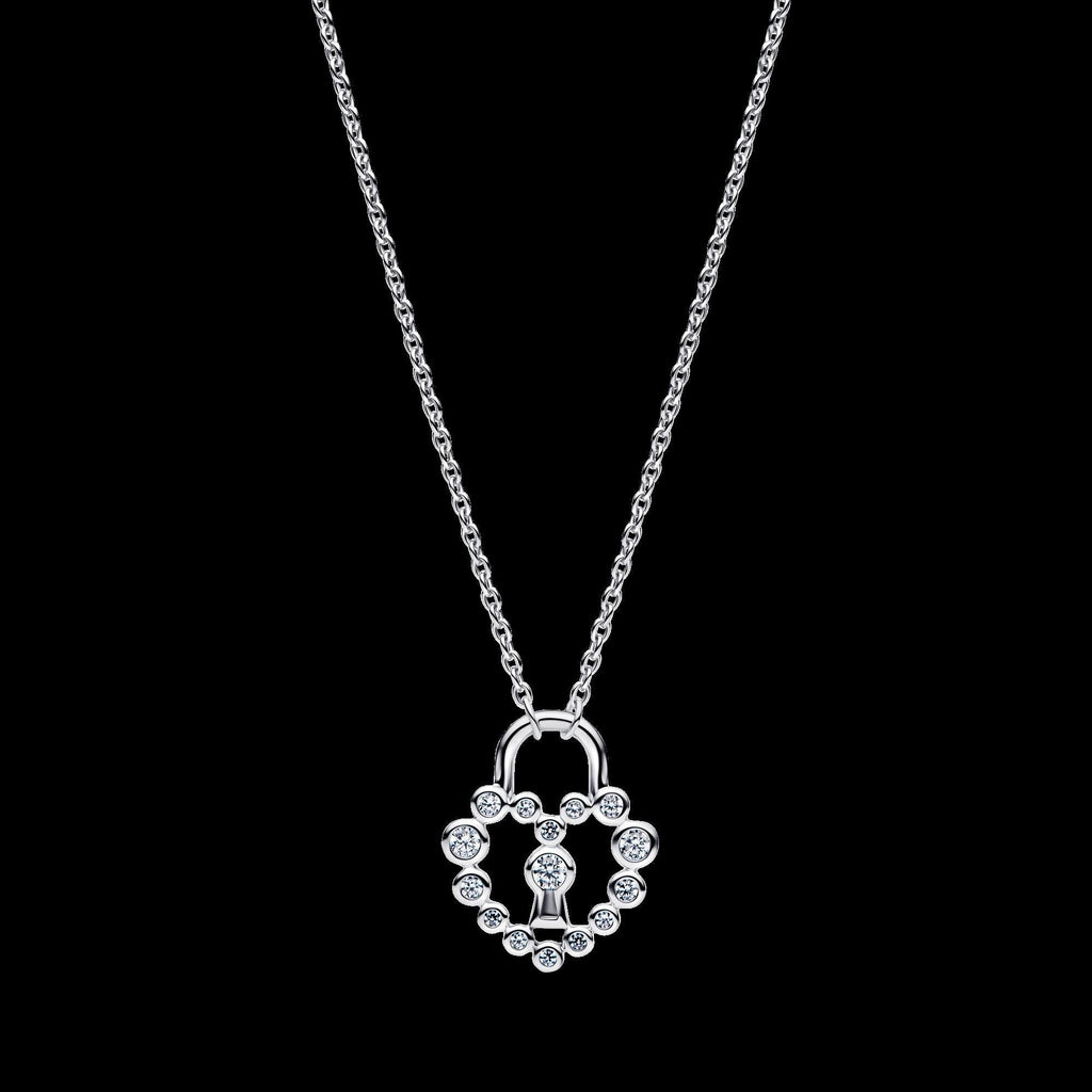 Sparkling Infinity Heart Collier Necklace - Original Listing