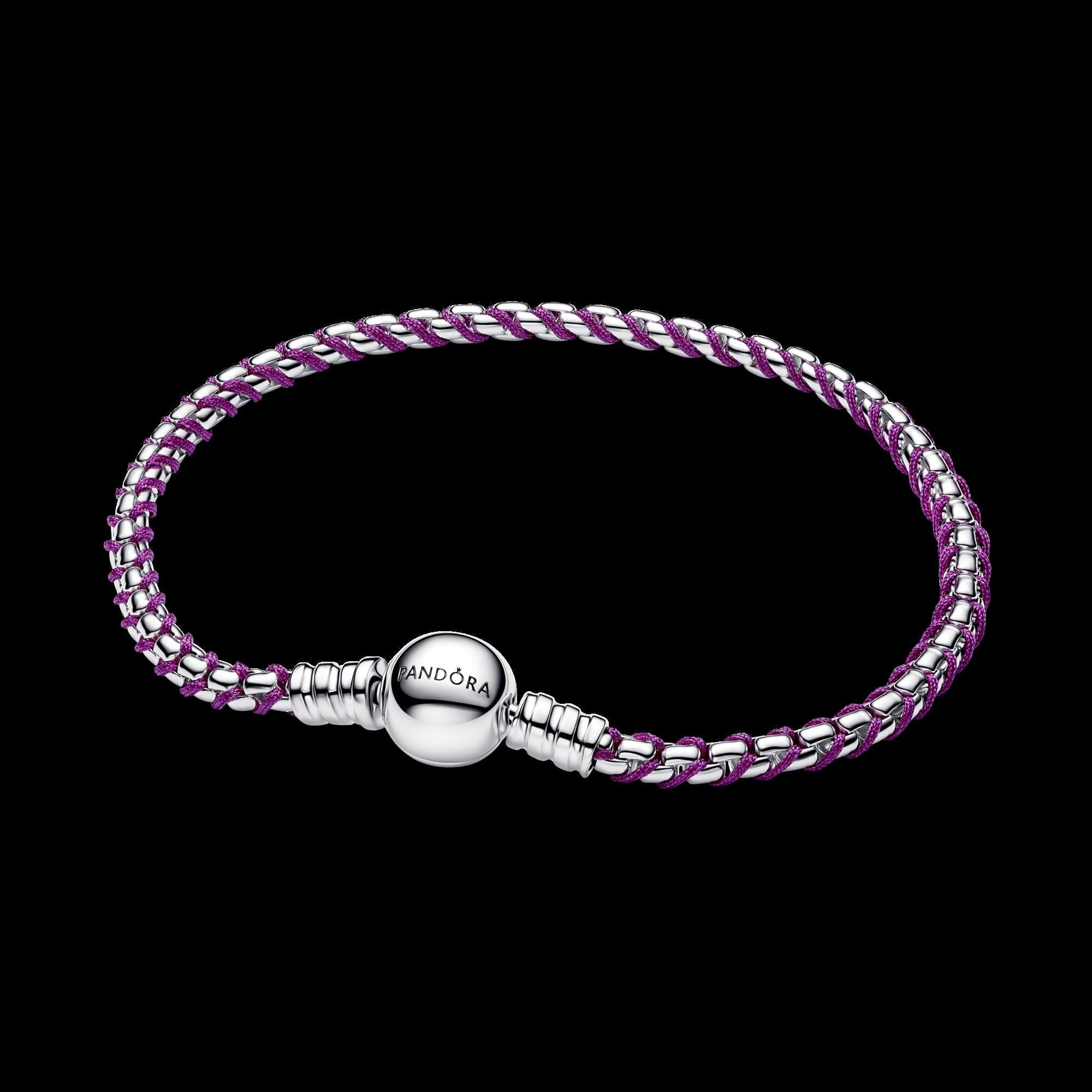 Shimmering Pink Cord Bracelet - Original Listing