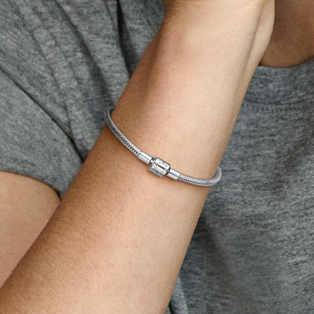 Pandora Moments Barrel Clasp Snake Chain Bracelet - Original Listing