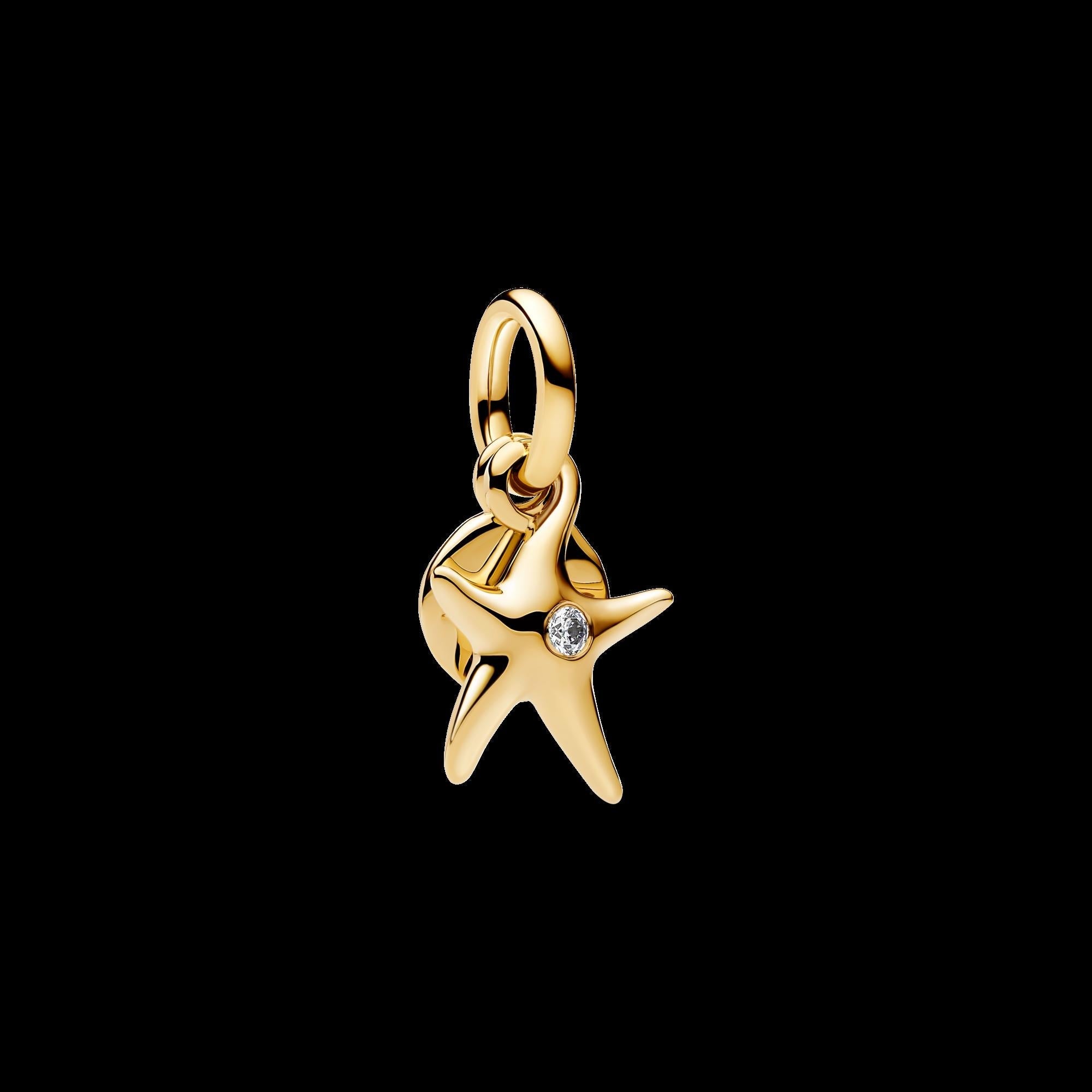 Treated Freshwater Cultured Baroque Pearl Squid Dangle Charm - Original Listing