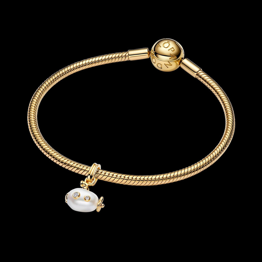 Treated Freshwater Cultured Baroque Pearl Submarine Dangle Charm - Original Listing