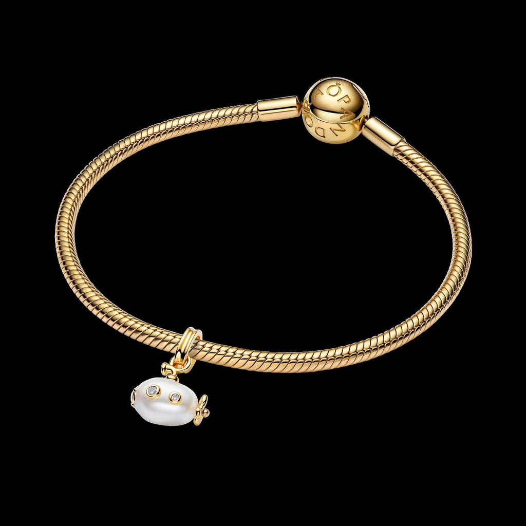 Treated Freshwater Cultured Baroque Pearl Submarine Dangle Charm - Original Listing