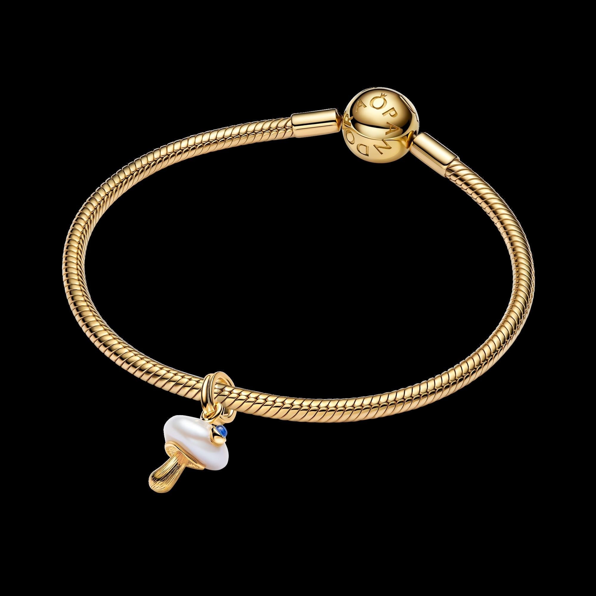 Treated Freshwater Cultured Baroque Pearl Mushroom Dangle Charm - Original Listing