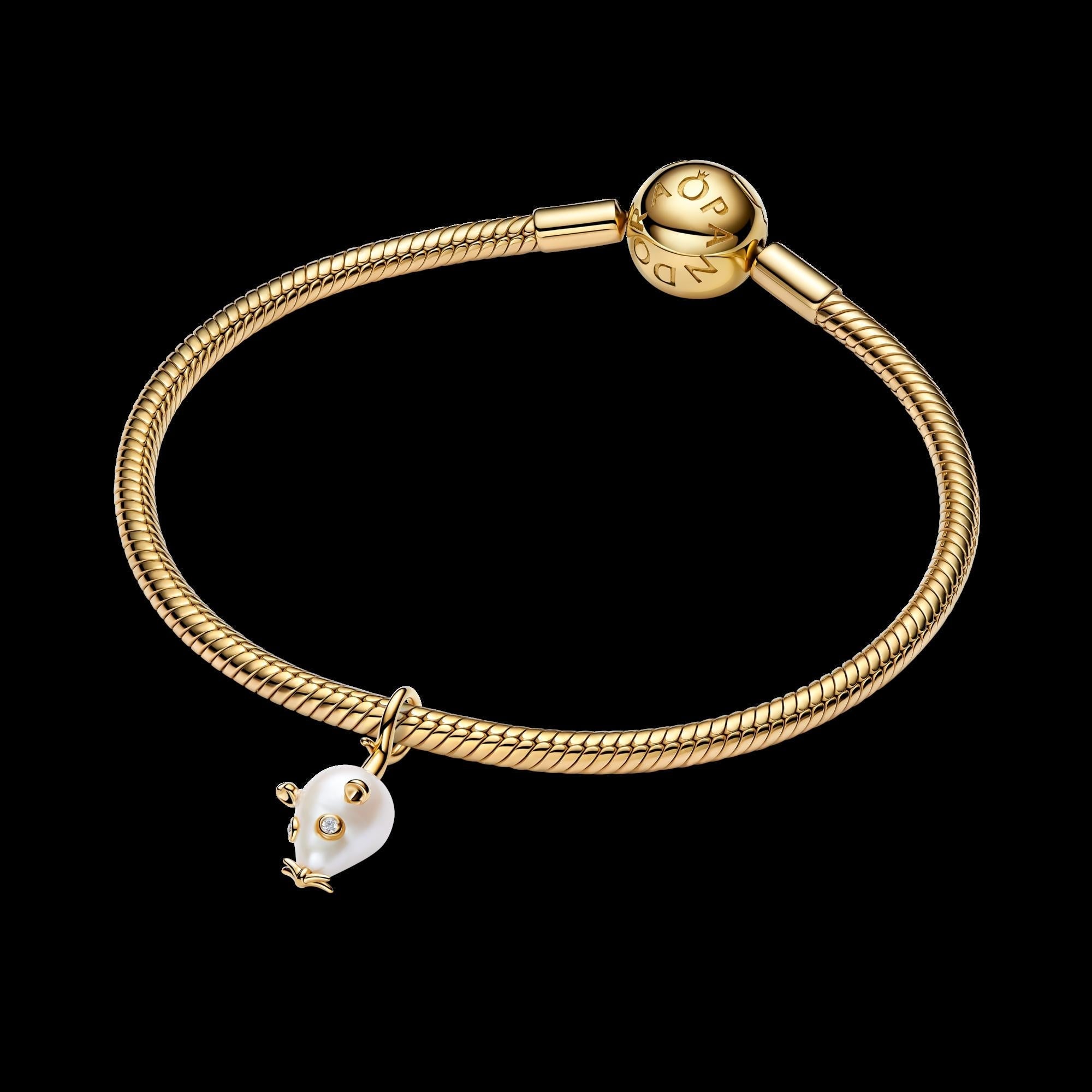 Treated Freshwater Cultured Baroque Pearl Mouse Dangle Charm - Original Listing
