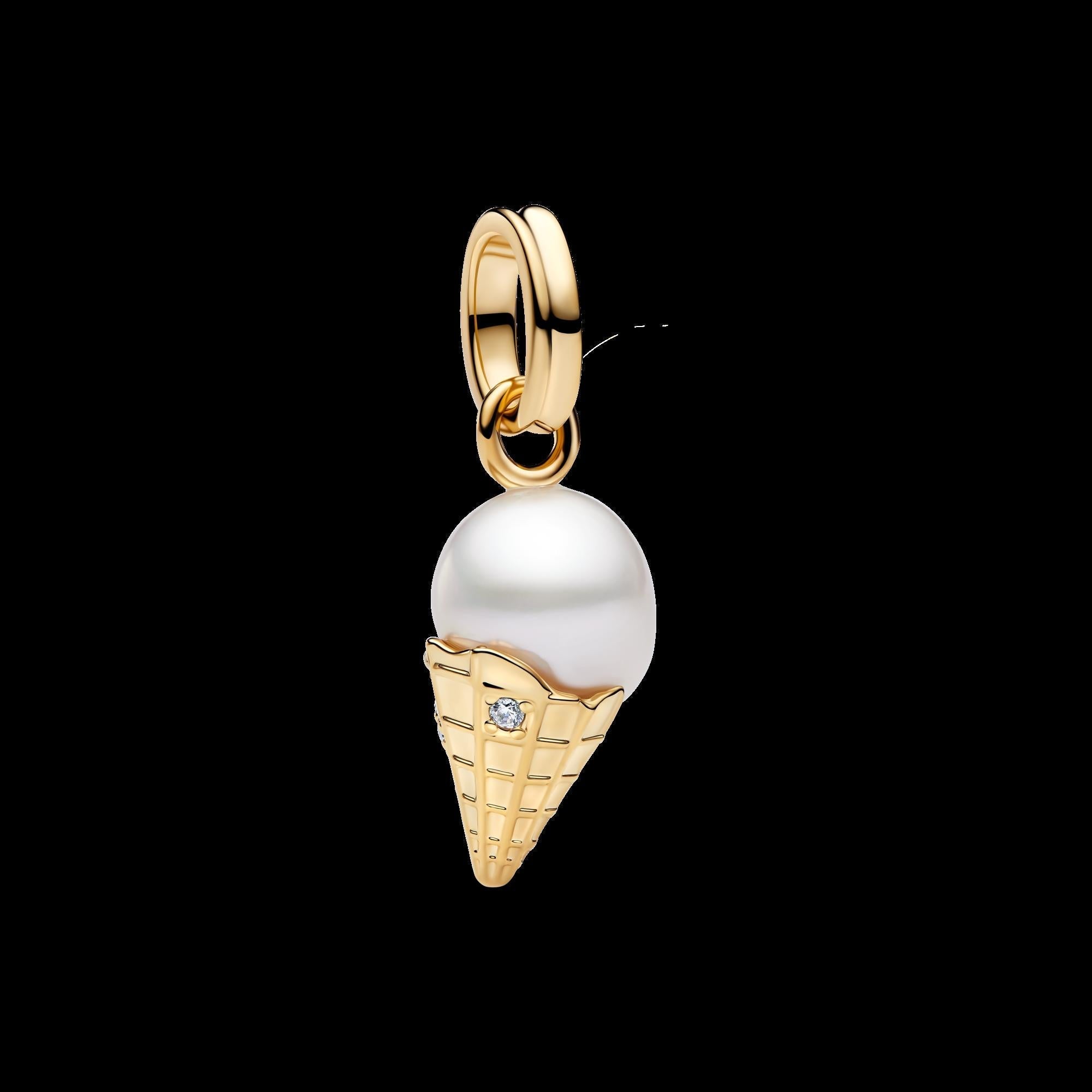 Treated Freshwater Cultured Baroque Pearl Submarine Dangle Charm - Original Listing