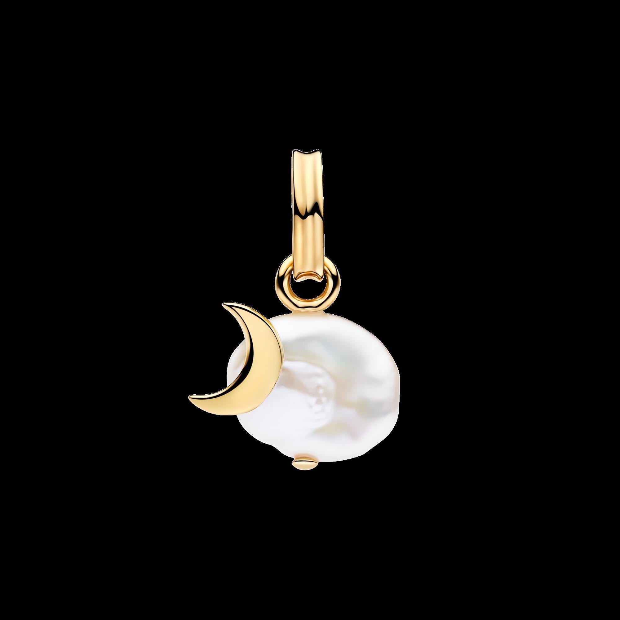 Treated Freshwater Cultured Baroque Pearl Cloud Dangle Charm - Original Listing