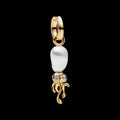 Treated Freshwater Cultured Baroque Pearl Squid Dangle Charm - Original Listing