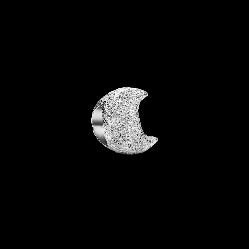 Celestial Blue Sparkling Moon Ring - Original Listing