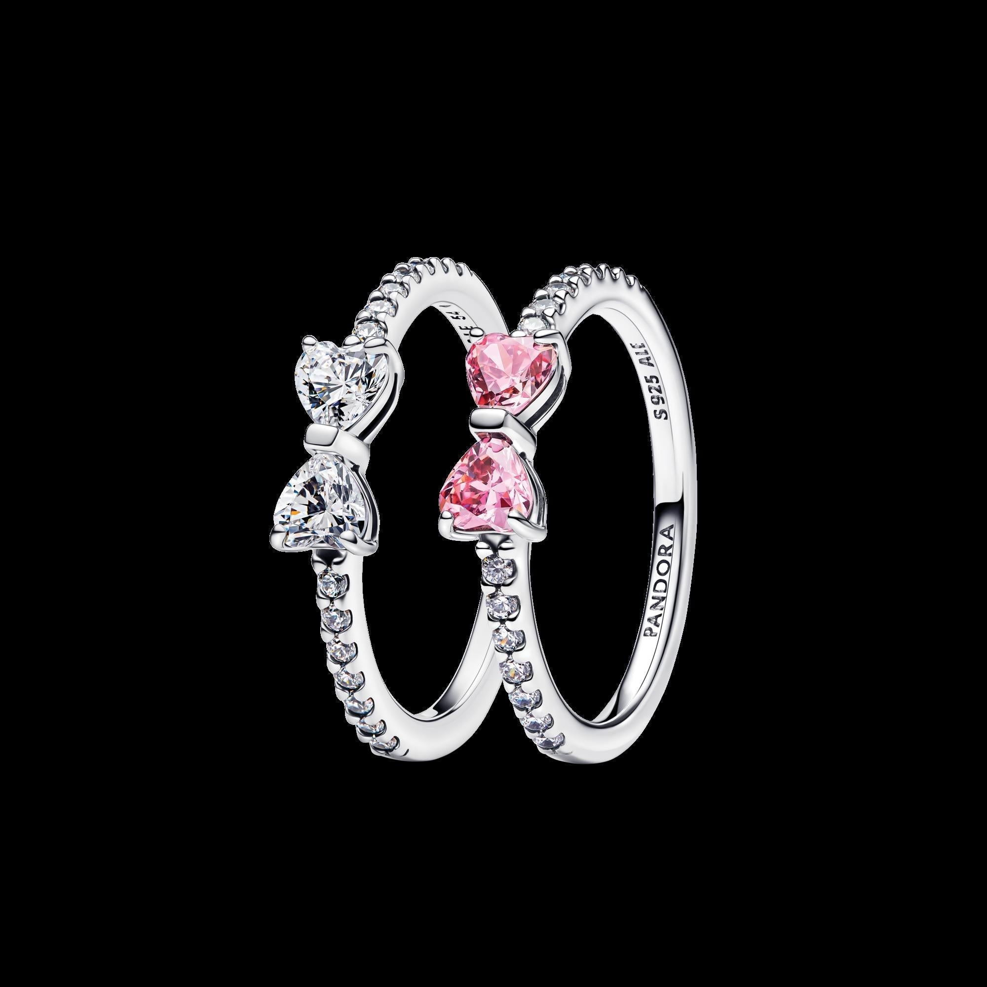 Sparkling Elevated Heart Ring - Original Listing